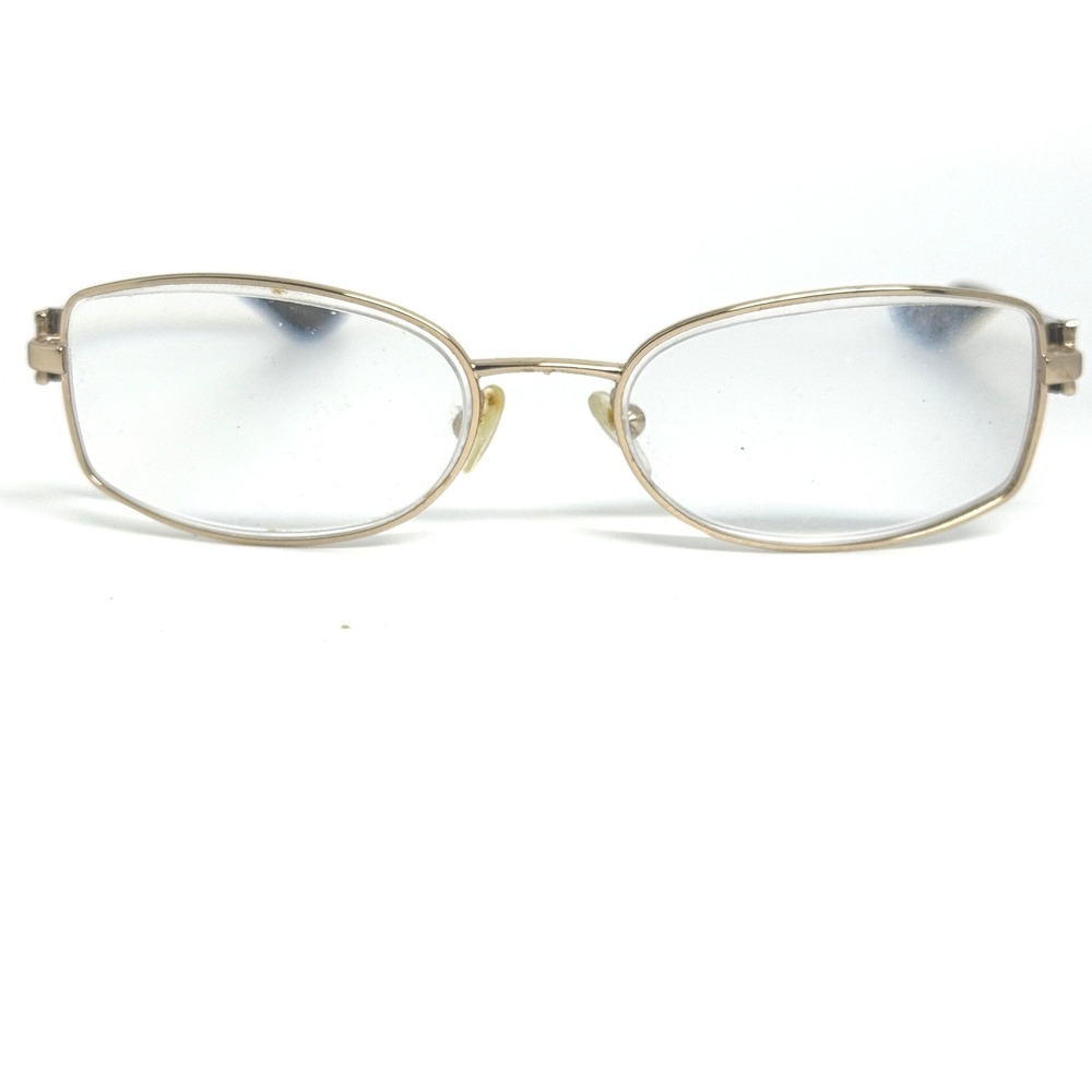 Linea Roma Antonela 2 C.1 Eyeglasses‎ Gold Brown Oval Frames 52-17-135  21679
